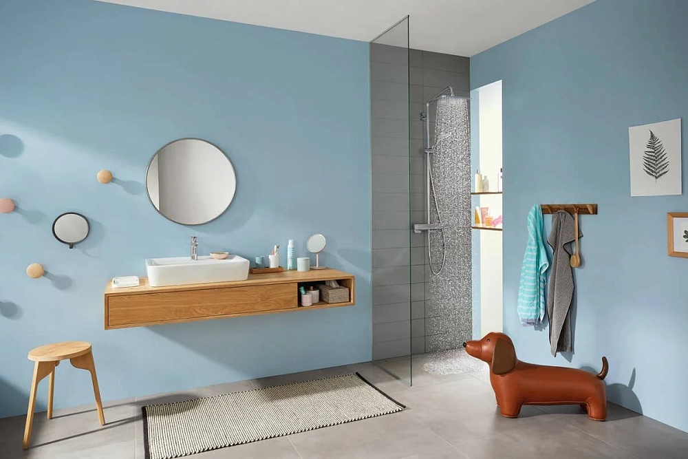 Душевая стойка Hansgrohe Croma 27630000, для душа, с термостатом
