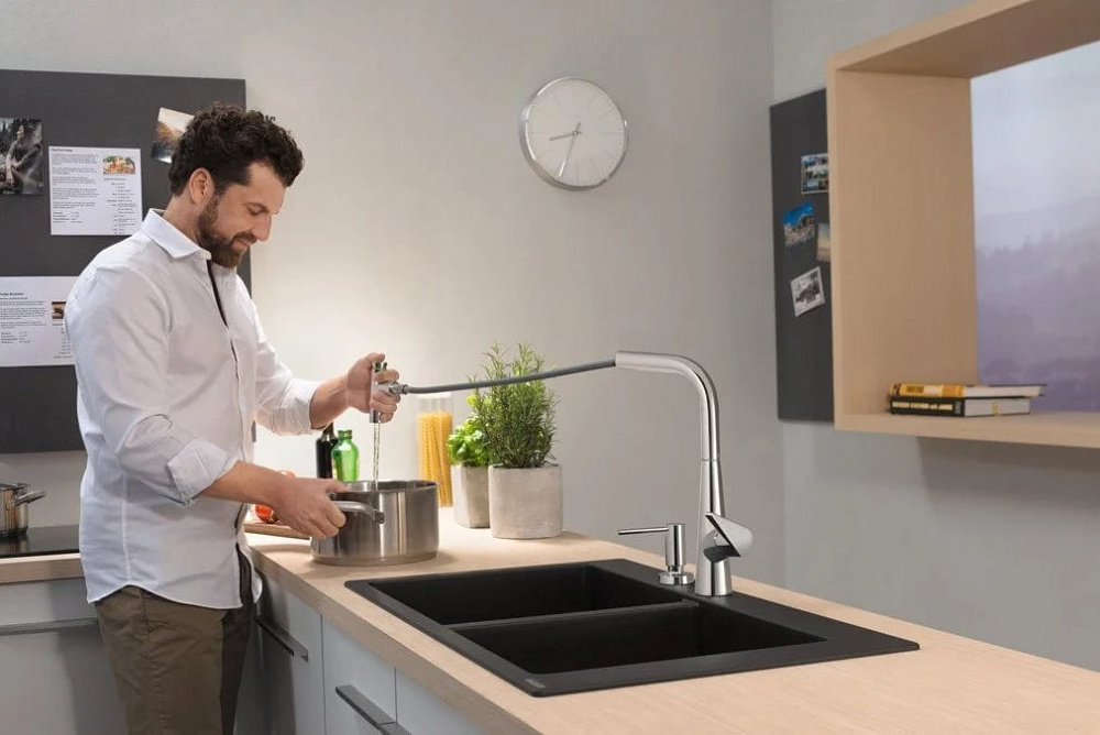 Смеситель для кухни Hansgrohe Talis Select M51 72822000 хром