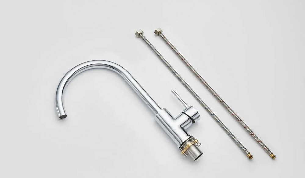 Смеситель для кухни Emar Steel ЕС - 3004 хром