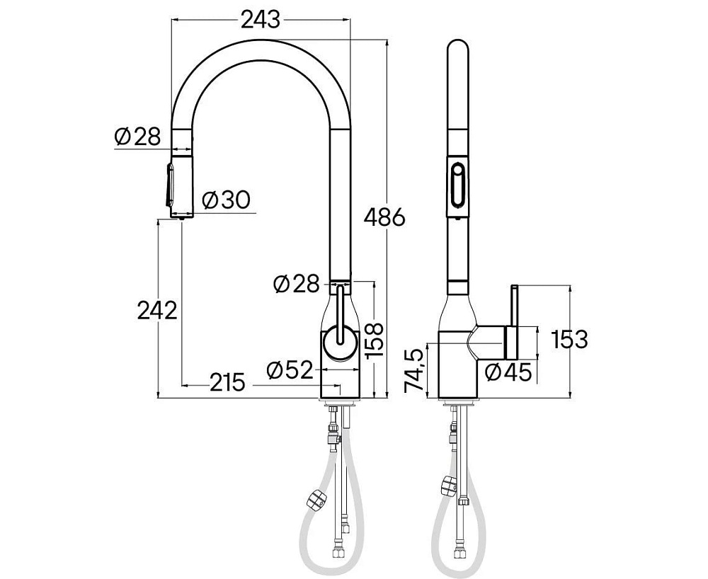 Смеситель для кухни Paulmark Universal Un213880-LG светлое золото