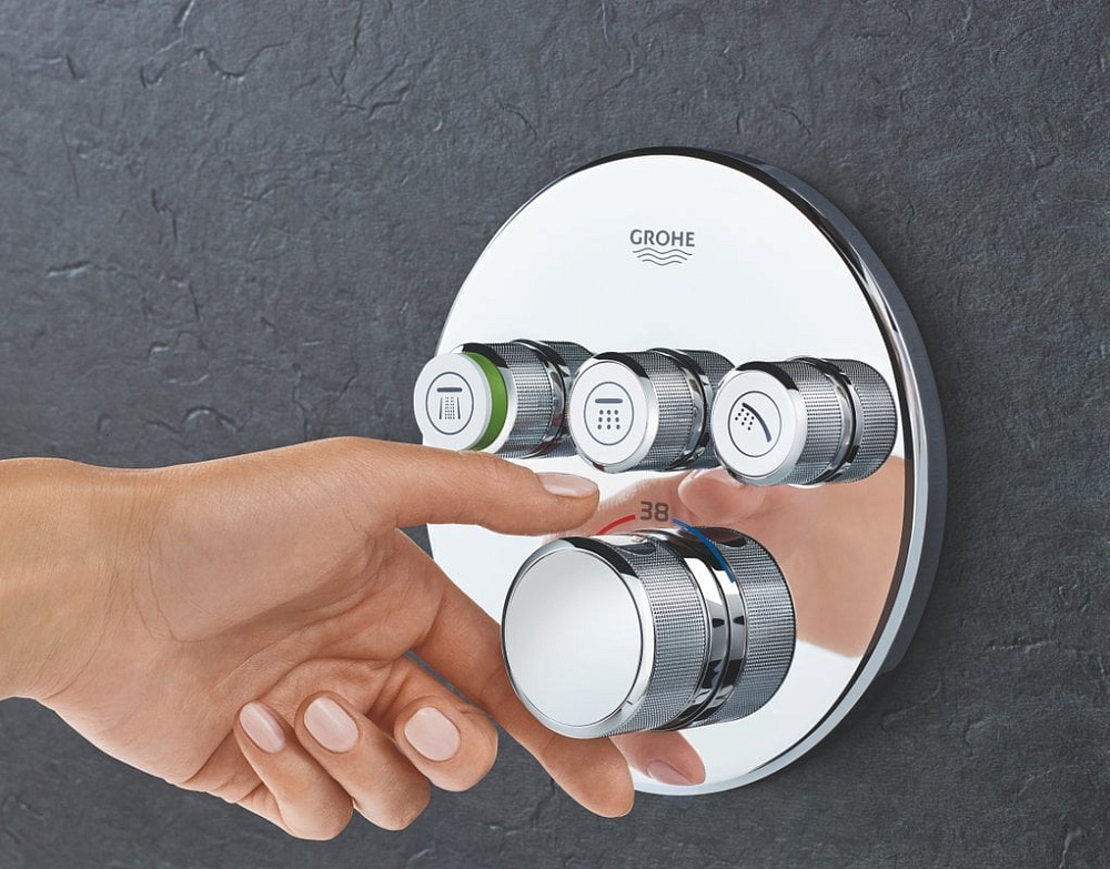 Термостатический смеситель встраиваемый Grohe Grohtherm SmartControl 29121000 для душа