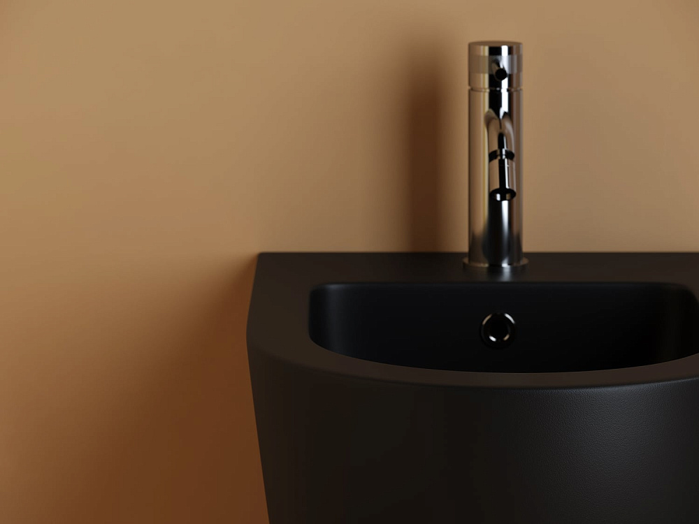 Биде подвесное Ceramicanova Uno CN11002MB черный матовый