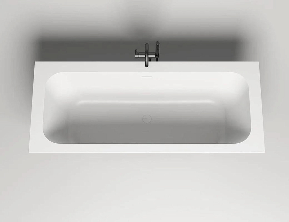 Ванна из искусственного камня Salini Orlanda Axis Kit S-Sense 190x80 см, встраиваемая, матовая белая