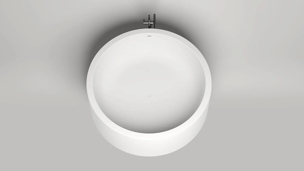 Ванна из искусственного камня Salini Isola S-Sense 200x200 см, отдельностоящая, матовая белая, кругл