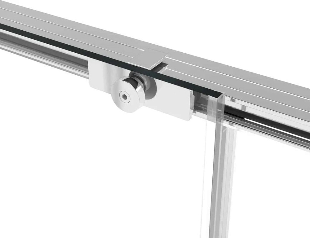 Душевая дверь в нишу Vincea Slim Soft 110 см, профиль хром, стекло прозрачное