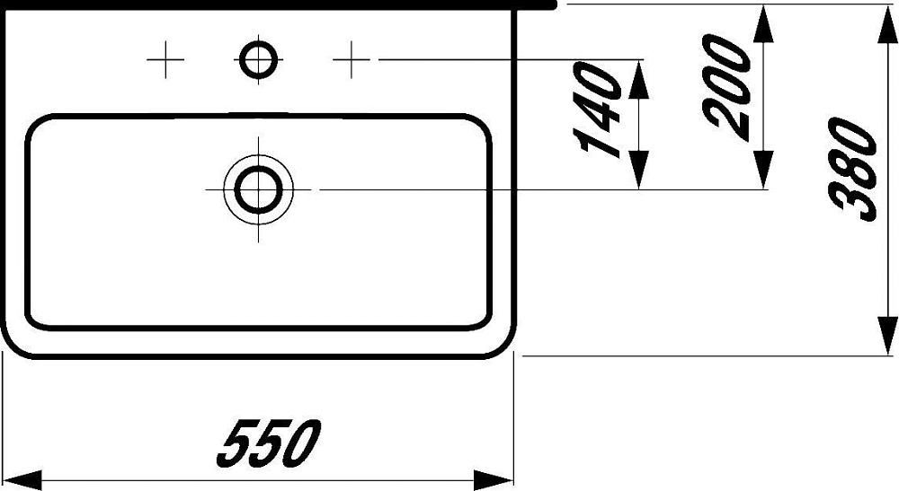 Раковина Laufen Pro S 8.1895.8.000.104.1