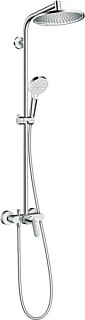 Душевая стойка Hansgrohe Crometta S 240 1jet Showerpipe EcoSmart 27269000, 9 л