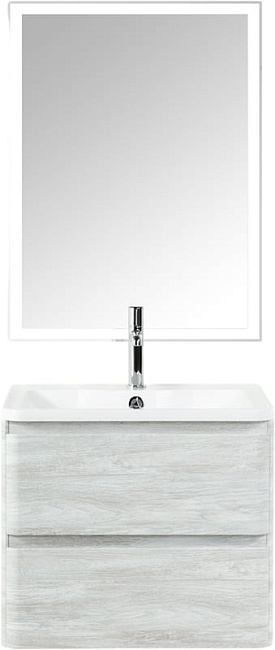 Тумба под раковину без столешницы BelBagno Albano 70 подвесная, rovere vintage bianco