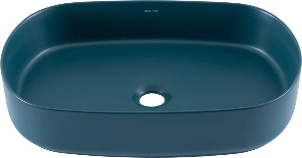 Накладная раковина Allen Brau Fantasy Oval 55x36, петроль