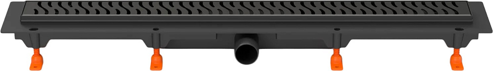 Душевой трап (лоток) MCH Chudej Harmony CH650HC, 65 см, матовый черный