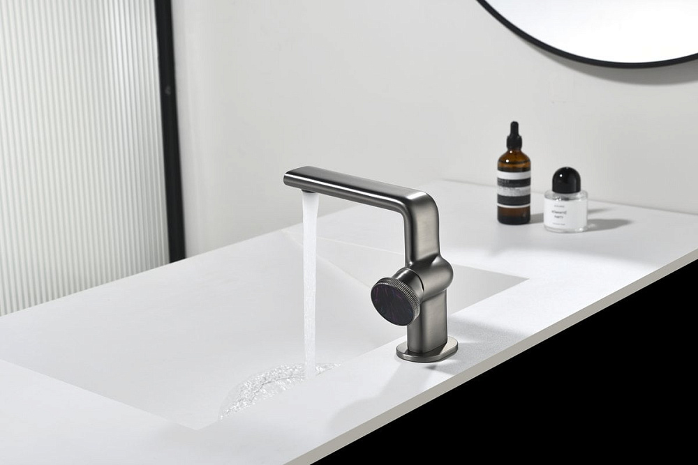 Смеситель для раковины Black&White Gravity 7207GM gun metal