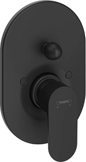 Встраиваемый смеситель Hansgrohe Rebris S 72449670 черный матовый