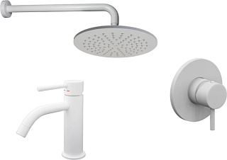 Комплект для ванной Paffoni Light KITLIG011BO071 С ВНУТРЕННЕЙ ЧАСТЬЮ, белый