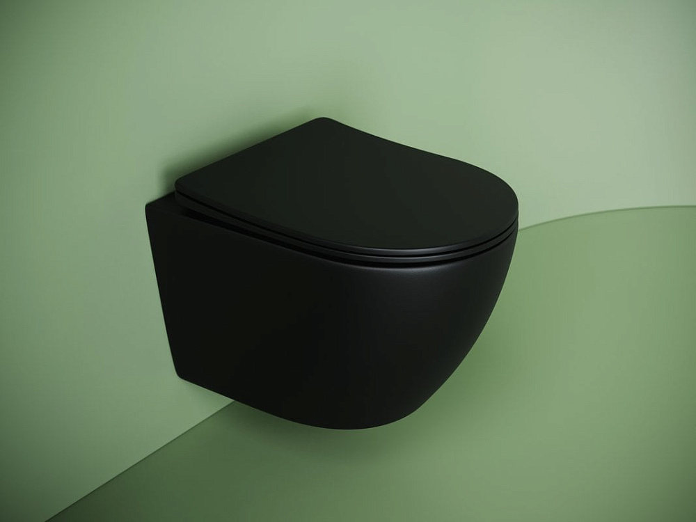 Подвесной унитаз Ceramicanova Uno смыв Торнадо CN11001TMB черный матовый