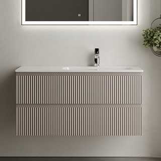 Тумба с раковиной Sancos Snob R 100 см, R, doha soft