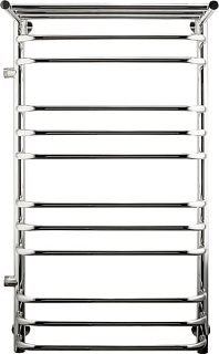 Полотенцесушитель водяной Indigo Brace LBCW100-50PL-б/п-60, с полкой, серебристый
