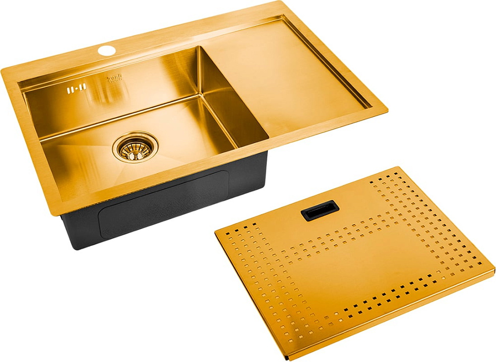 Мойка кухонная Zorg Master N-7852-L Bronze