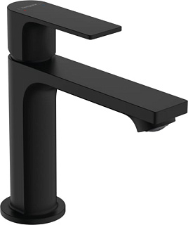 Смеситель для раковины Hansgrohe Rebris E 72557670 с донным клапаном, черный матовый