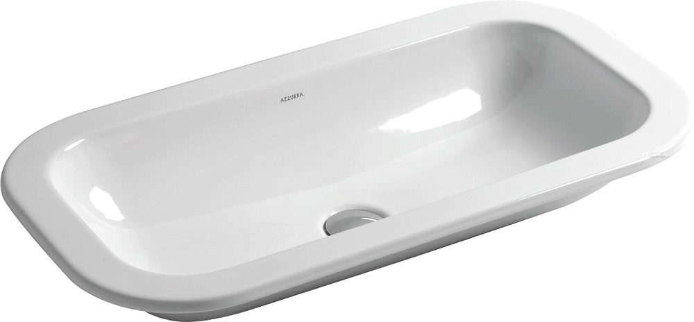 Раковина Azzurra Glaze 69 встраиваемая снизу