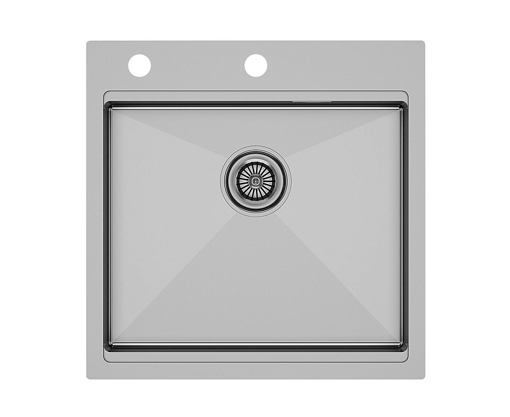 Мойка кухонная Paulmark Kroner PM705151-BS, брашированная сталь