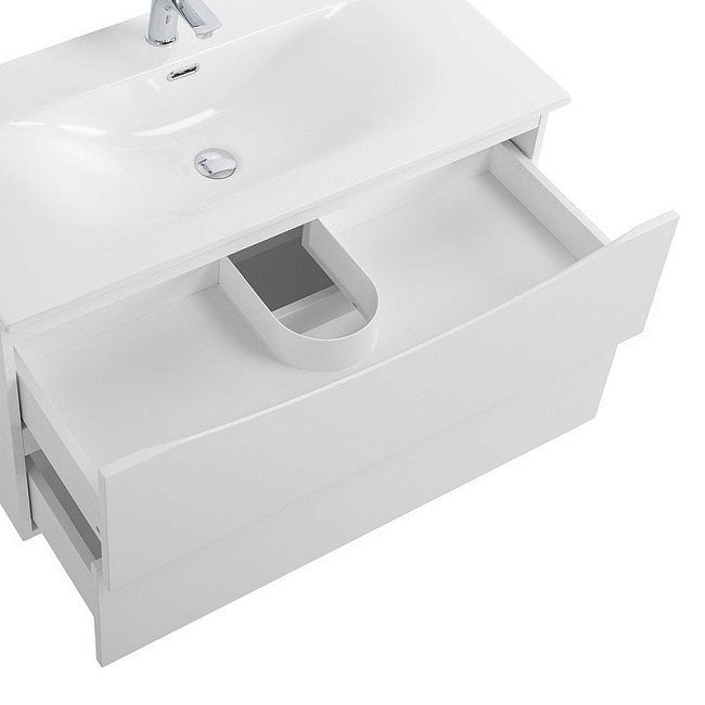 Тумба под раковину без столешницы BelBagno Marino-cer-n 90 подвесная, bianco lucido