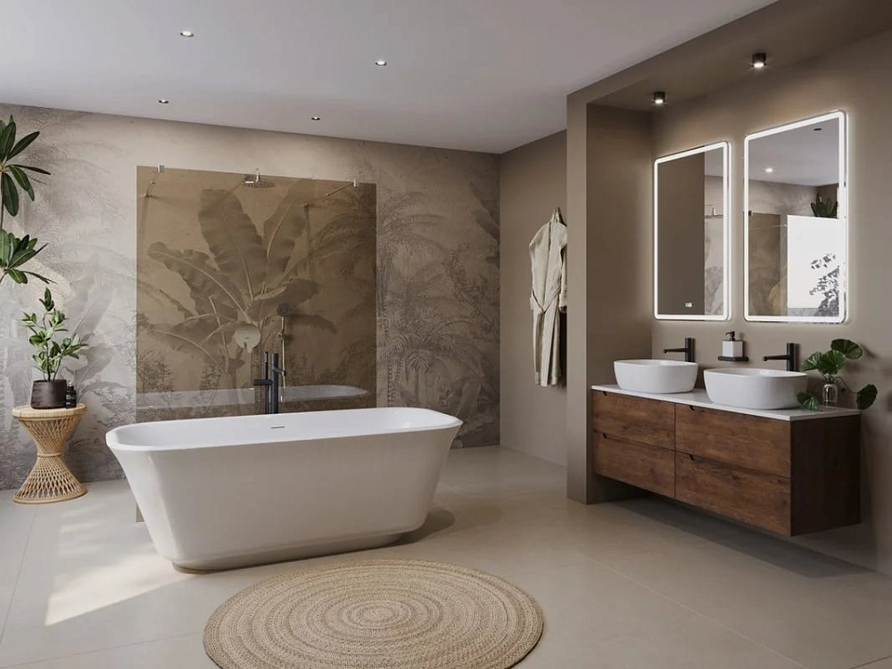 Акриловая ванна BelBagno Due 170x80 см, BB702-1700-800-K