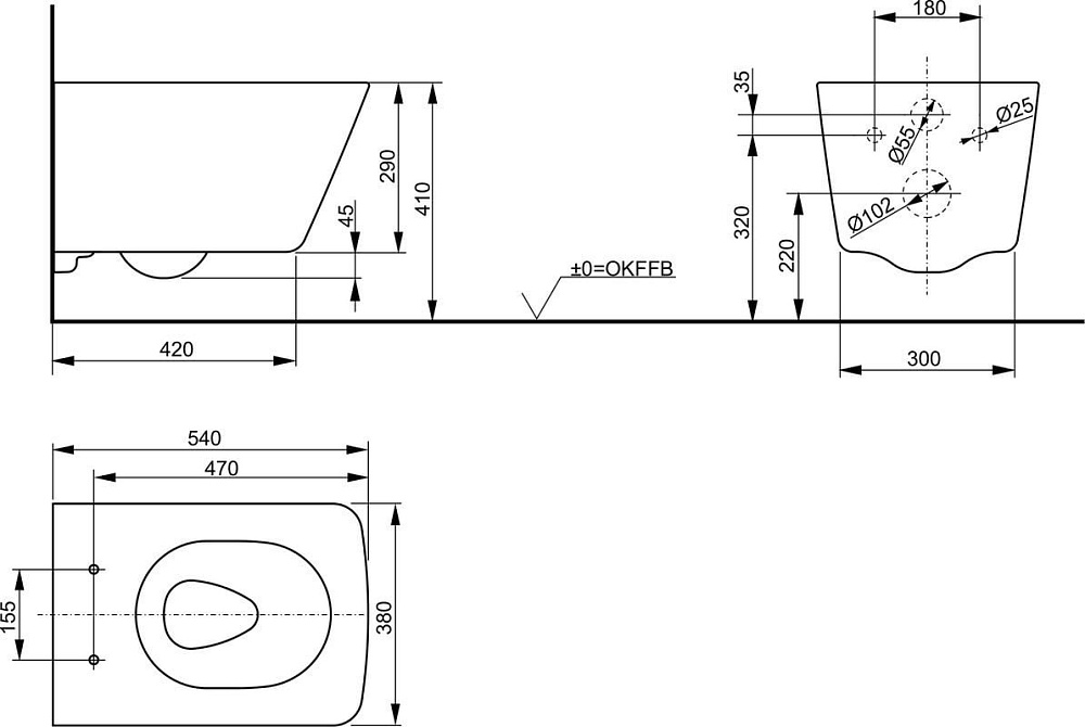 Унитаз подвесной Toto SP CW532Y