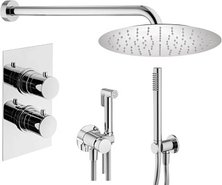 Комплект для ванной Plumberia Selection Ixo KITZXOT18QCR С ВНУТРЕННЕЙ ЧАСТЬЮ, хром