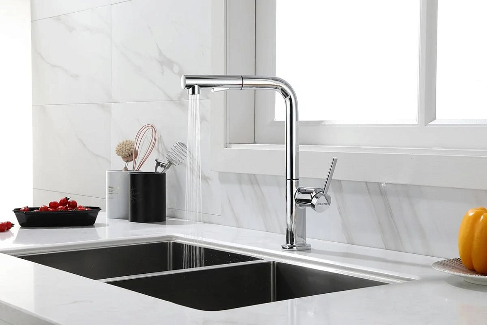 Смеситель для кухни Paulmark Neo Ne214419-CR, хром