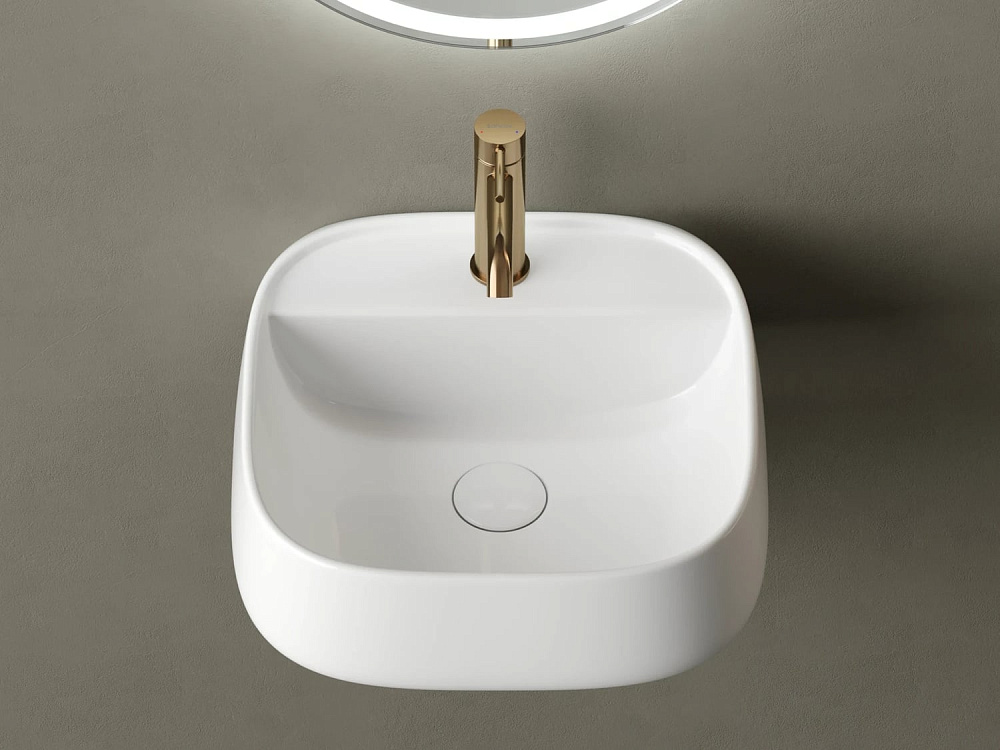 Подвесная раковина для ванной комнаты Ceramicanova Fonte CN5052, белый