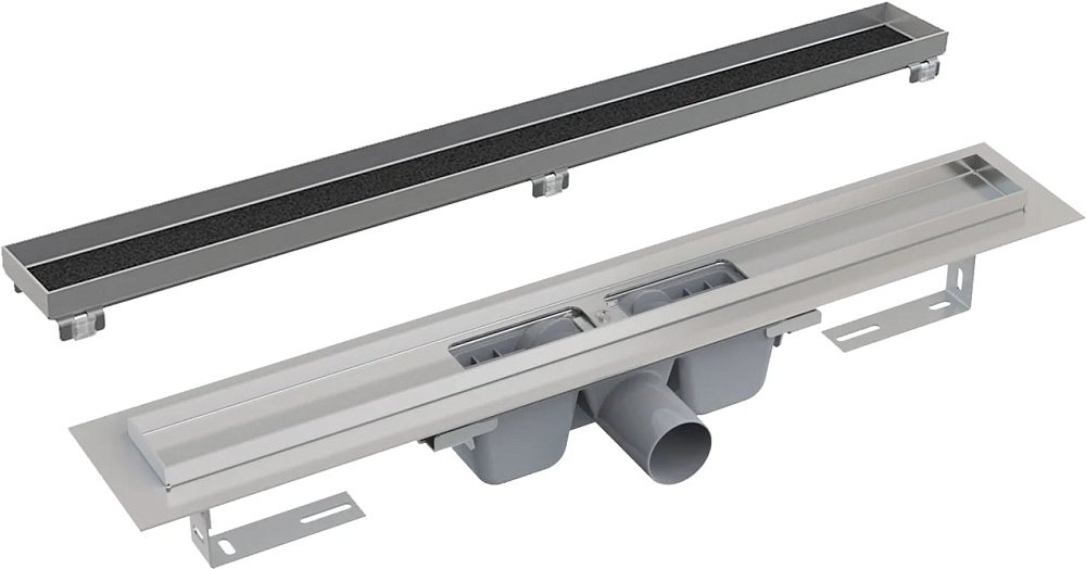 Душевой трап (лоток) AlcaPlast APZ1 APZ6S 750, с опорами, с решеткой FLOOR-750 75 см, под плитку