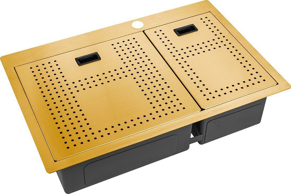 Мойка кухонная Zorg Master N-78-2-52-L Bronze