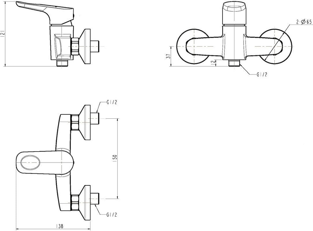 Смеситель для душа Swedbe Ares 1920