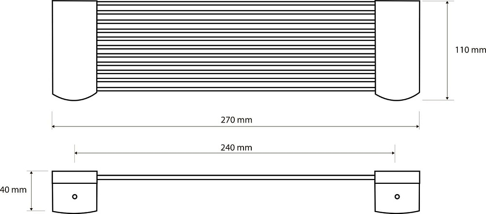 Полка Bemeta Graphit 156102272 metalic gray matt