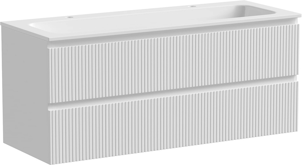 Тумба с раковиной Sancos Snob T 120 см, bianco, раковина CN7016