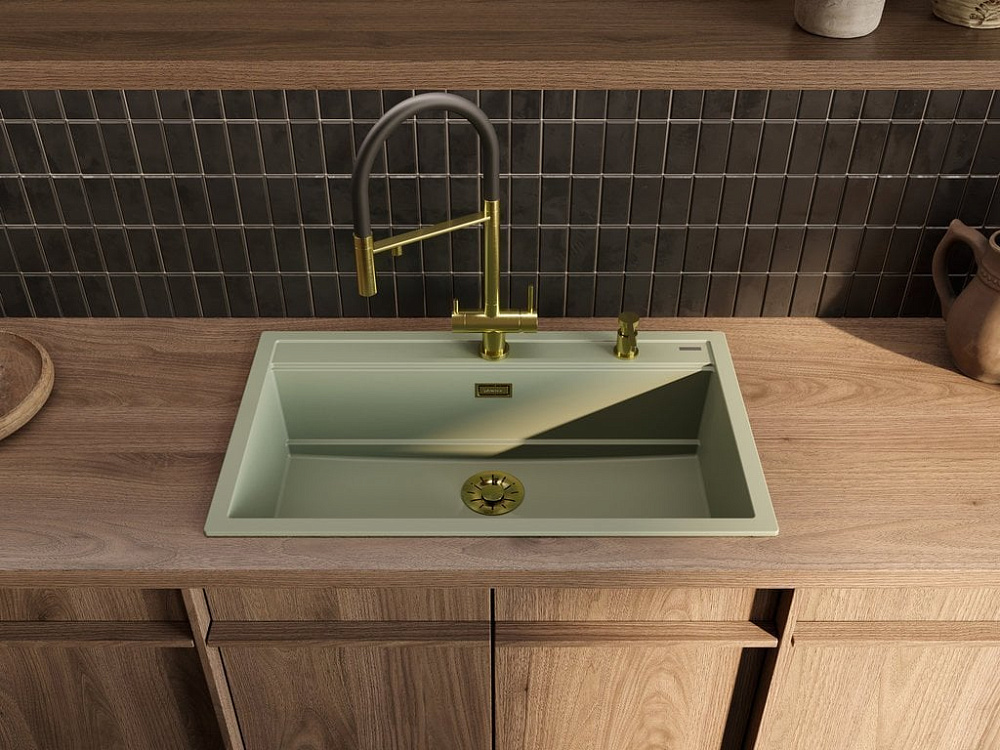 Мойка кухонная Omoikiri Kitagawa 86-LB-WG wind green