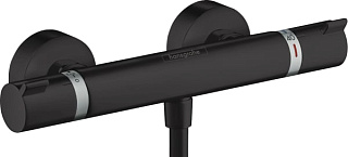 Термостатический смеситель Hansgrohe Ecostat Comfort 13116670 для душа, матовый черный