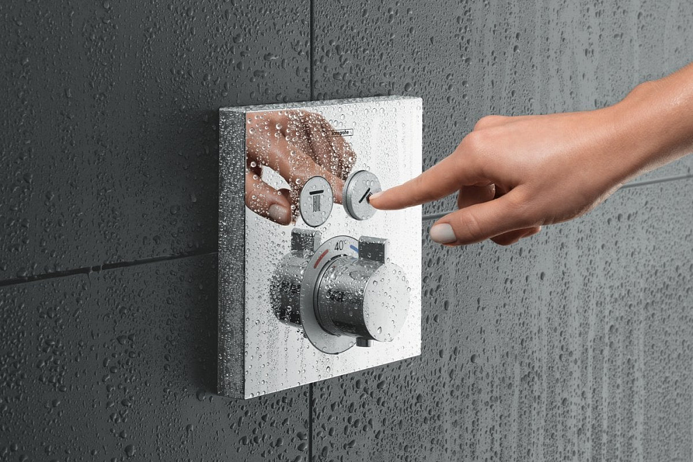 Термостатический смеситель встраиваемый Hansgrohe ShowerSelect 15763000, для душа, хром