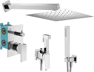 Комплект для ванной Plumberia Selection Tag KITZTG18CR С ВНУТРЕННЕЙ ЧАСТЬЮ, хром