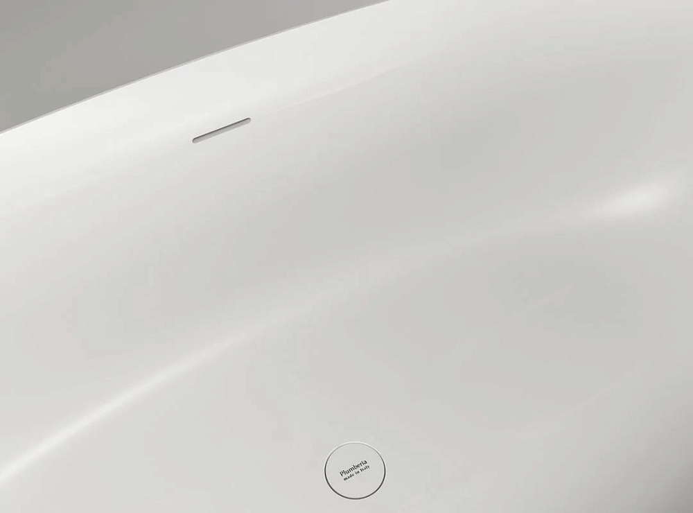 Ванна из искусственного камня Plumberia Selection Veloma 170x75 см, отдельностоящая, биколор матовый