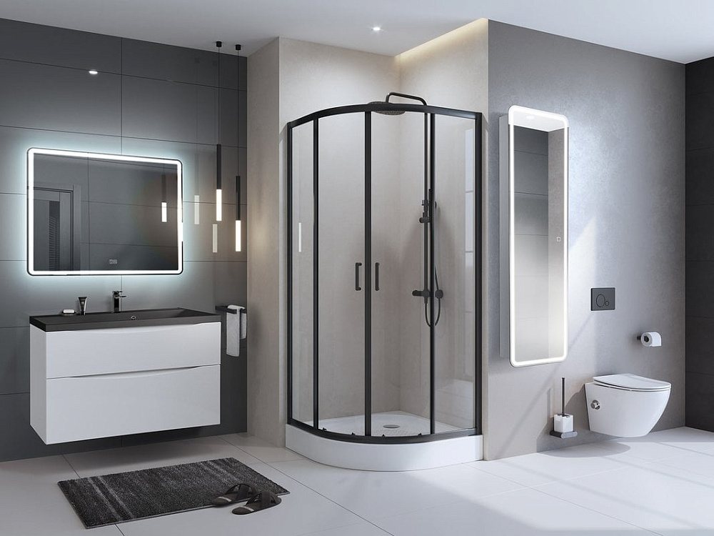 Шкаф-пенал для ванной BelBagno Marino SPC-MAR-450/1600-1A-LED-TCH универсальный с подсветкой