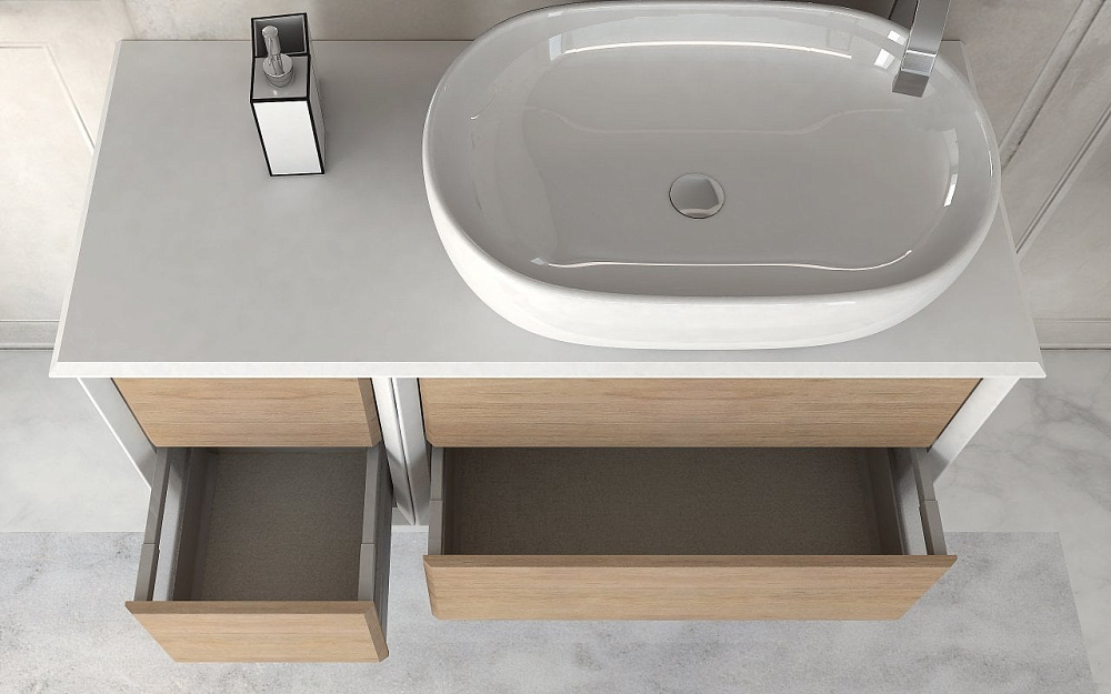 Тумба под раковину без столешницы Cezares Bellagio 70 rovere tabacco