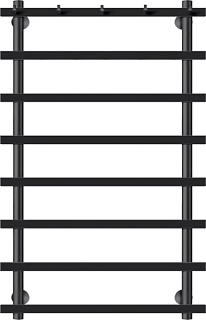 Полотенцесушитель электрический Secado Понтида 1 K, R 100x50, черный