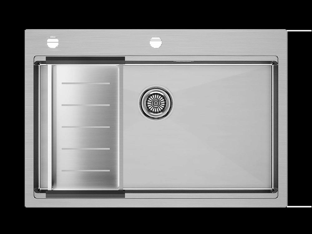 Коландер Paulmark Advance для кухонной мойки, A405-BS брашированная сталь