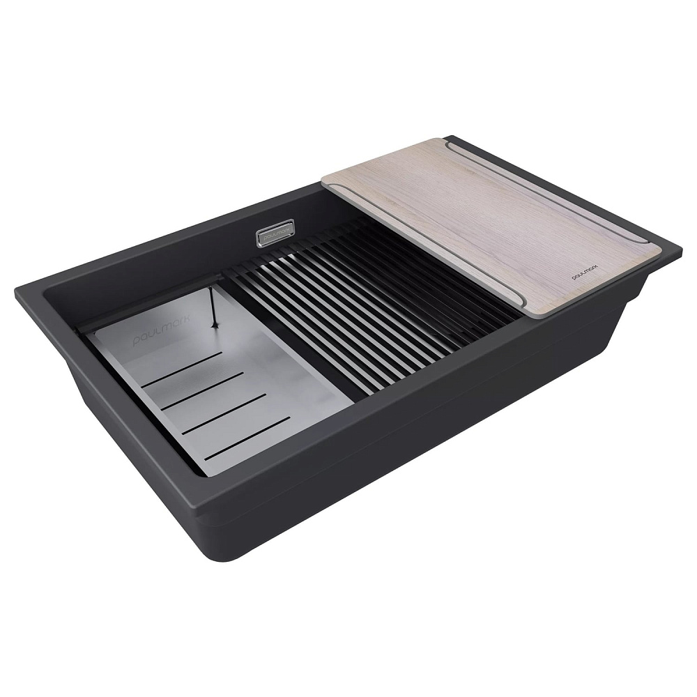 Мойка кухонная Paulmark Lumi-Multi Sink 74 Uni LU-MULTI 74-AN антрацит