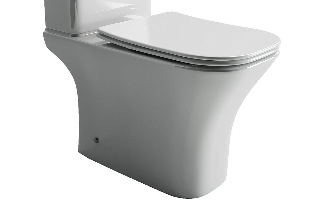 Чаша для унитаза-компакта Ceramicanova Alfa Rimless CN9002-B с сидением микролифт