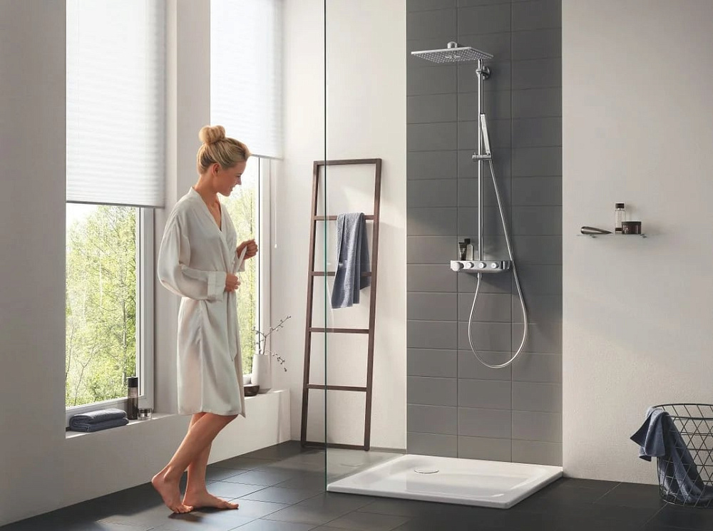 Душевая стойка Grohe Euphoria SmartControl 310 Duo Cube 26508000, с термостатом