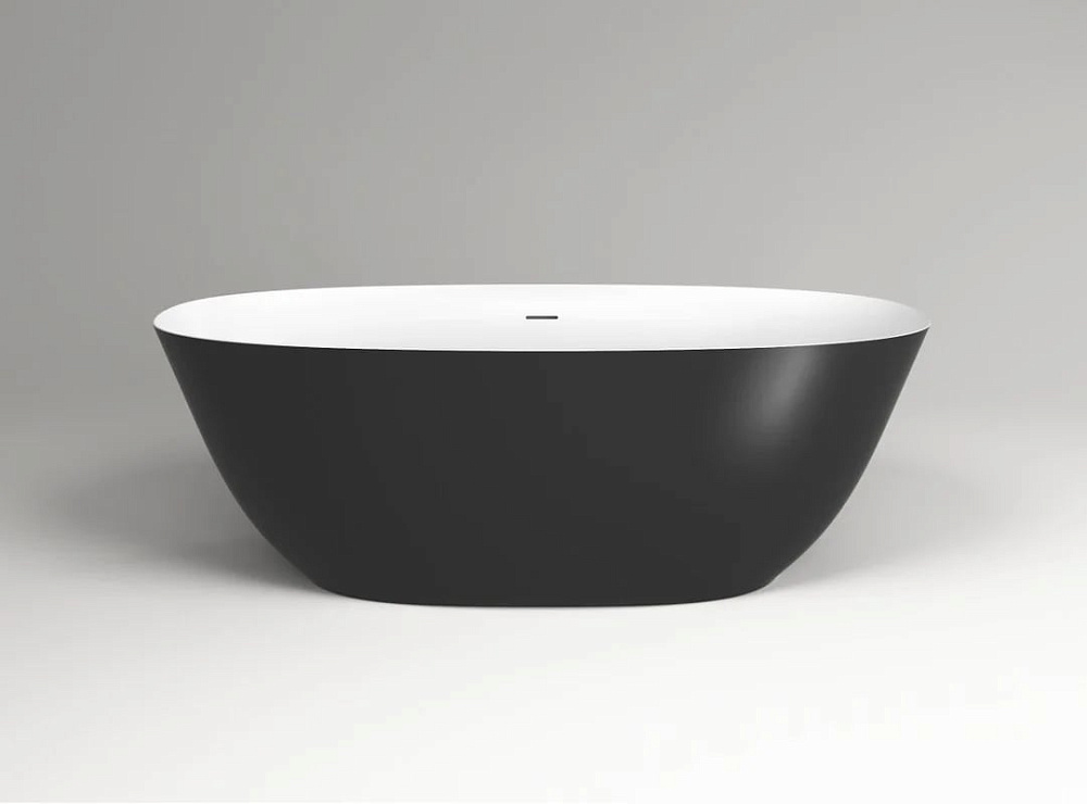 Ванна из искусственного камня Plumberia Selection Veloma 170x75 см, отдельностоящая, биколор матовый