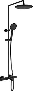 Душевая стойка Vincea Desire VSFS-1D1TMB, с термостатом, черная матовая
