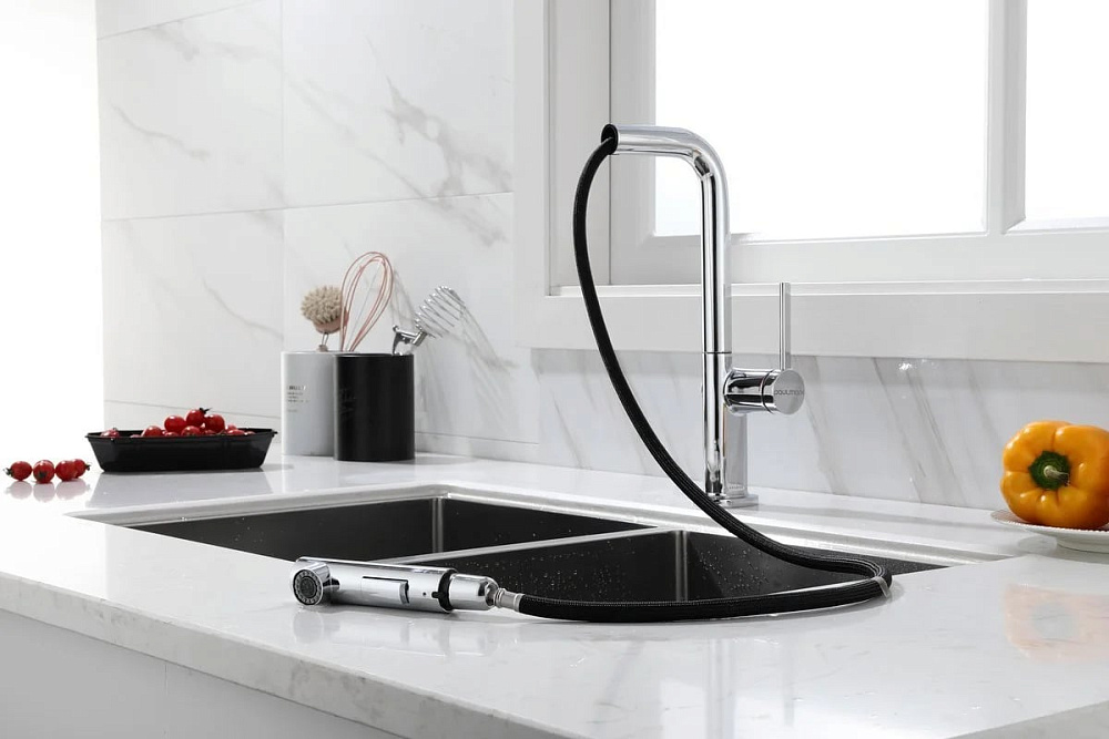Смеситель для кухни Paulmark Neo Ne214419-CR, хром